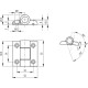 CFVT.53 CH-5-80-0.7 snap hinge - locking positions -70 /-7 /80