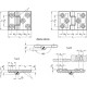 Heavy-duty stainless steel hinge GN 237.3-NI-160-80-B-GS - horizontally extended