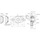 Self-aligning bearing unit UCFL.205-B-25-T - with oval housing, technopolymer