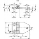 Hinge for mounting on glass or panels CFM-TR-GB.60-SH-6 - super-technopolymer