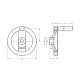 Rankinis ratas GN 324-160-B14-D