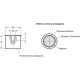 Permanent magnet GN 52.3-AN-21-RT - painted red red