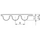 Toothed belt 720-8MHP-30 z90