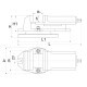Machine vice with swivel base 160 mm