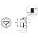Drain plug TSD.18x1.5 - technopolymer, operating temperature up to 100C
