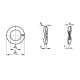 Arc washer DIN 128A M6(6.1) galvanized steel. (100 pcs.)