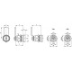 Lock with key CXAU.32-23 - safe lock, zinc alloy