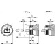 Filler plug TPC.20+a - with flat bayonet, press-fit, technopolymer, operating temperature up to 100C