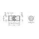 Cross joint DIN 808-25-B16-74-EW - steel, needle bearing