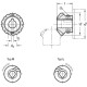 Bevel arc gears GN 297-14.5-K6-T - for angle/T-bevel gears
