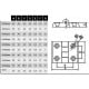 Metal hinge for profiles 20 39x30mm