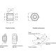 Positioning sleeve GN 412.2-M16x1.5-B8.2 - for mounting indexing pins