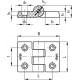 CFH.50 CH-6 hinge - technopolymer