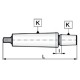 Pin for handles Mk2 B16 BISON 5363-2-B16