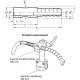 Fixing of GN 480.7-D15-G1/8-10 cables - serrated tip/internal thread