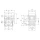 Worm gear, ratio 40:1 RV30-40-56B14