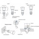 Stainless steel indexing pin GN 8170-8-C-FH-H - hygienic design on the knob side front hygiene
