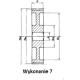 HTD 80-14M-170/7 sprocket for a 170mm wide belt