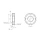 Slotted nut DIN 1804-M45x1.5-WNI - Slotted nut, stainless steel