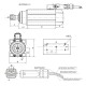 Electrospindle GDZ93X82-1.5kW 300hz DB ER25 18000rpm 380V