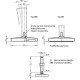 Stainless steel self-aligning foot GN 21-100-M20-150-D1-VK -