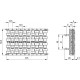 Articulated side guide GLB-2-RT-80-375 - alternating Roller cylindrical red