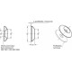 Stainless steel masking washer GN 185-18-NI -