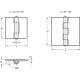 Stainless steel sheet hinge GN 1362-NI-60-40-A-BL - for welding white