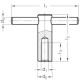 Pressure nut DIN 6305-M10 - pin locked