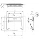 Cassette holder with seal EPR.110-PF-IP-C1 - snap-in mounting, black technopolymer