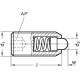 Skląstis GN 615.4-M12-BSN – nerūdijantis plienas