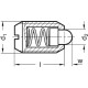Latch GN 615.1-M6-BS - steel