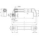 Tubular handle with high electrical resistance M.1043/30-700-HEI - technopolymer and polyester