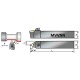 Folding lathe knife for external turning MVVNN 2525 M16