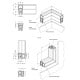 Edge seal for corners GN 2181-NBR-20.5-A-250 - NBR/EPDM material certified according to UL