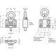 Indexing pin GN 722.6-20-30-A-ZB - galvanized steel