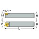 Folding lathe knife for external turning SVJCL-1212-F11 12mm Left