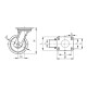 Swivel wheel fi 125mm plastic with mounting plate, load capacity 650 kg RE.F8-125-SSL-WH