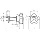 Lock with knob VCK.60-64+GD-SST