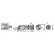 Folding lathe knife for internal turning S20R-SDUCL11 20 mm length 180