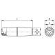 Revolving handle SI.134/105-8 - duroplast