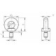 Eye bolt DIN 580 C15 M16 A4 - acid-resistant (10 pcs.)