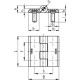 Hinge CFM.60-p-M8x14.5 - nickel-plated, steel threaded pins
