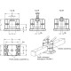 Connector for sliding mechanisms GN 147.7-V40-R-SW - black aluminum