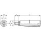 Revolving handle I.281/65+x-M10+Gh - steel pin and locking nut