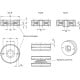 Stainless steel positioning ring GN 188-55-24-B-NI - for welding