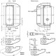Hinge with built-in safety switch GN 139.5-76-126-CK-2 - stainless steel