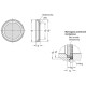 Stainless steel filter insert GN 7403.1-NI-18-100 - 100c