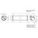 Edge holder GN 481-30-100-SW - black