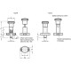 Indexing pin GN 817.1-6-9-C-RT - with mounting flange red